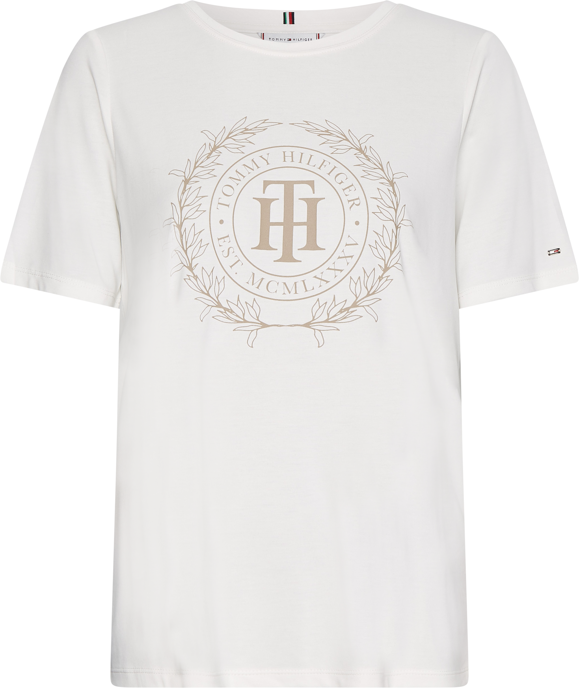 Tommy Hilfiger Sueded TH Crest T-shirt